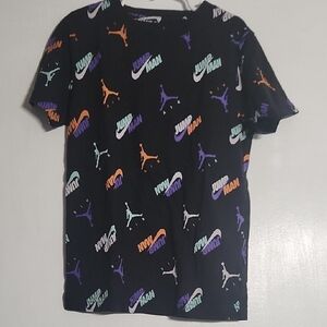 Nike Black Multicolor Jumpman Tee